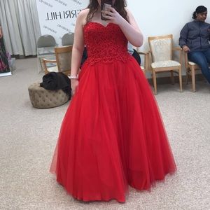 Red Ballgown